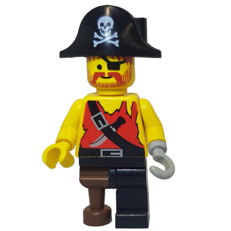 Pirate - chemise avec couteau, patte de cheville (Pirate - Shirt with Knife, Peg Leg)
