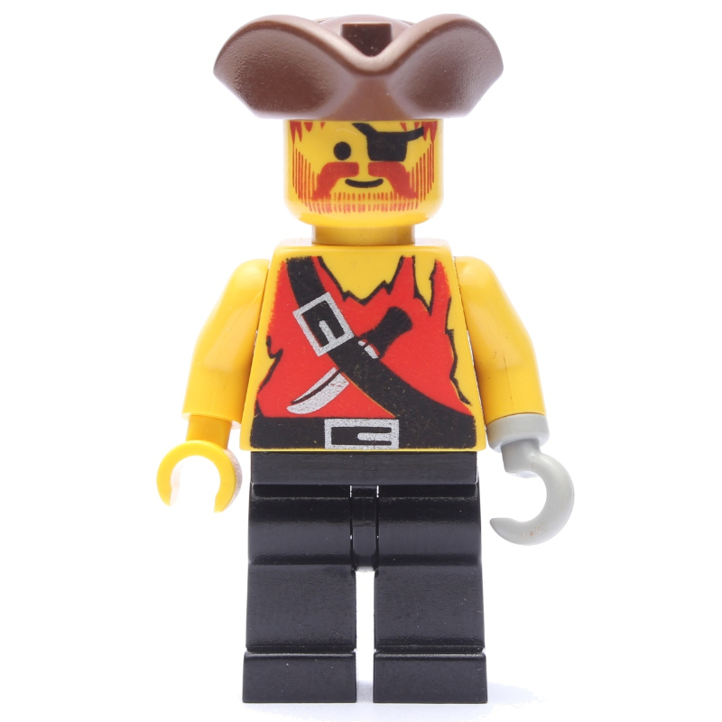 Pirate - chemise avec couteau, jambes noires, tricorne marron (Pirate - Shirt with Knife, Black Legs, Brown Tricorne)