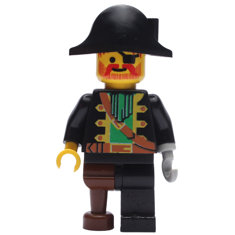 Pirate - capitaine, crochet gris clair, bicorne (Pirate - Captain, Light Gray Hook, Bicorne)
