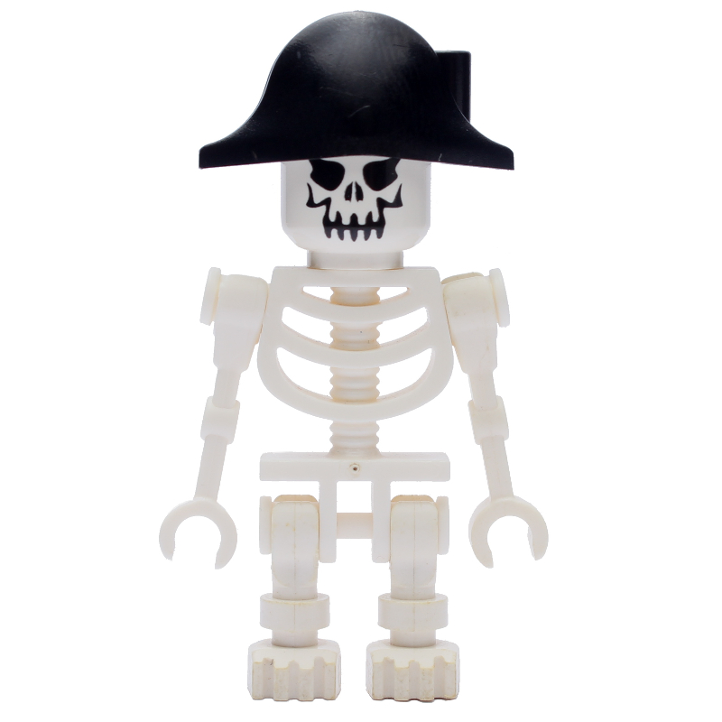 Squelette, mal visage, chapeau bicorne (Skeleton, Evil Face, Bicorne Hat)
