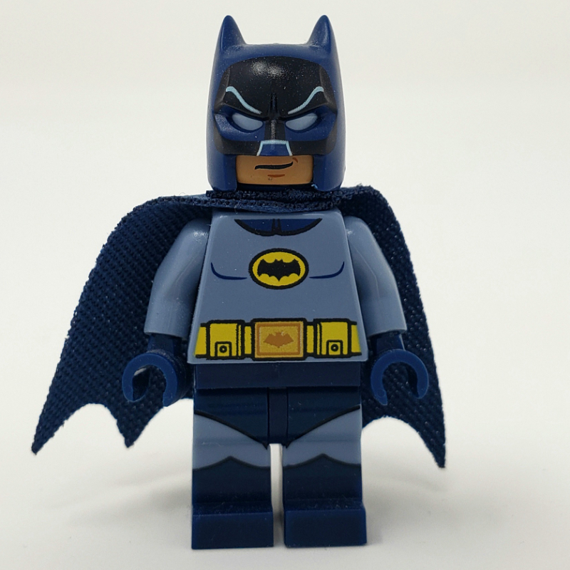 Batman, costume bleu sable, cape bleu foncé et capot (60's tv série) (Batman, Sand Blue Suit, Dark Blue Cape and Cowl (60's TV Series))