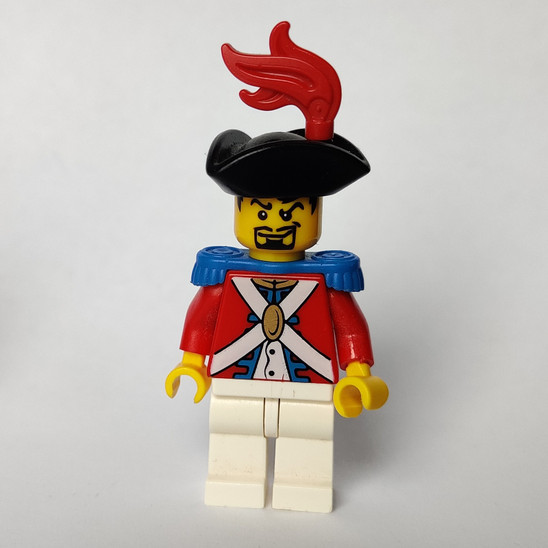 Soldat (soldat impérial ii) - barbe noire, épaulette bleue, plume rouge (Soldier (Imperial Soldier II) - Black Beard, Blue Epaulette, Red Plume)
