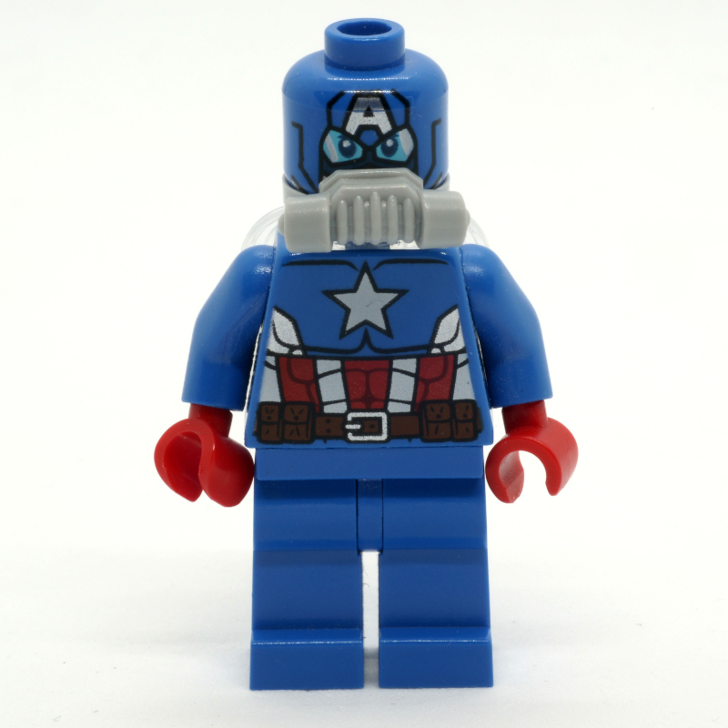 Captain America en combinaison spatiale avec masque imprimé (Captain America in Space Suit with Printed Mask)