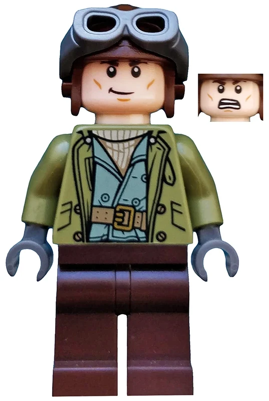 Steve trevor avec chapeau brun rougeâtre avec lunettes (Steve Trevor with Reddish Brown Hat with Goggles)