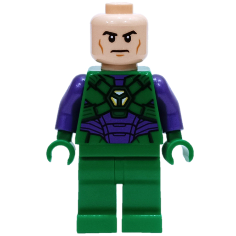 Lex Luthor en armure vert et violet foncé (Lex Luthor in Green and Dark Purple Armor)