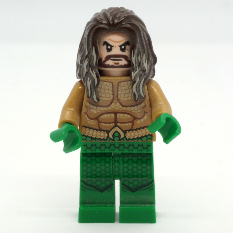 Aquaman, cheveux brun foncé, mains vertes (dceu) (Aquaman, Dark Brown Hair, Green Hands (DCEU))