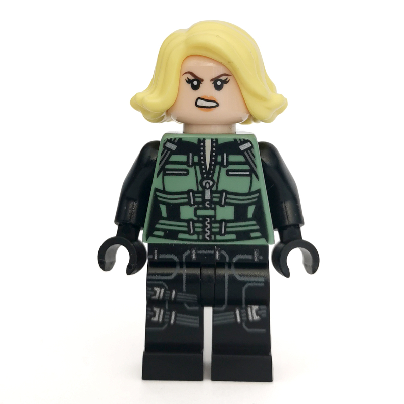 Black Widow, cheveux jaune clair vif (Black Widow, Bright Light Yellow Hair)