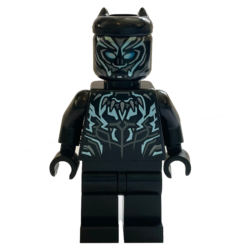 Black Panther avec des reflets azur foncé (Black Panther with Dark Azure Highlights)