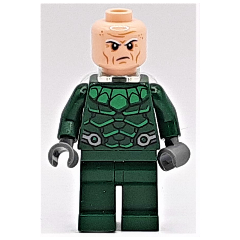 Vautour en tenue vert foncé avec support de cou (Vulture in Dark Green Outfit with Neck Bracket)