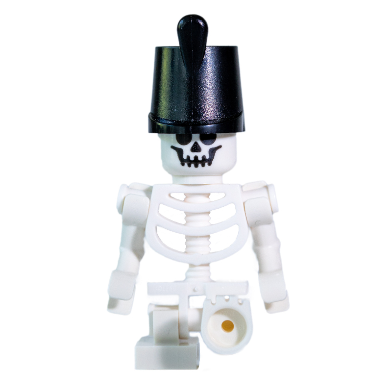 Squelette, visage standard, manquant 1 jambe, chapeau de garde impérial (Skeleton, Standard Face, Missing 1 Leg, Imperial Guard Hat)