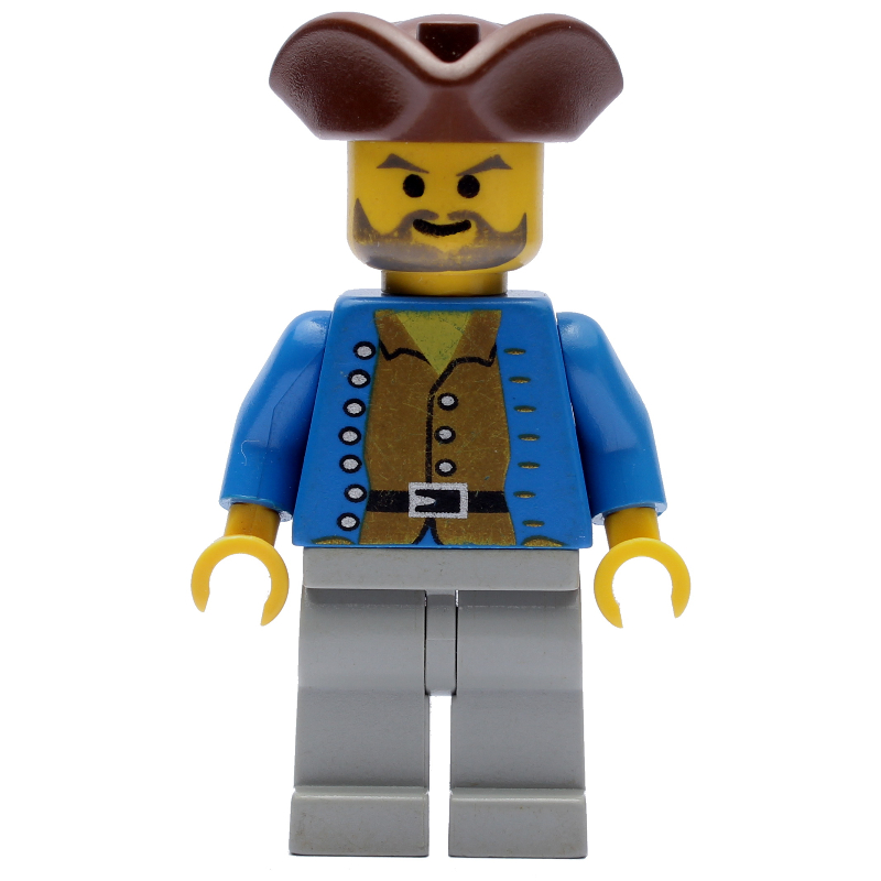 Pirate - chemise marron, jambes gris clair, tricorne marron (Pirate - Brown Shirt, Light Gray Legs, Brown Tricorne)
