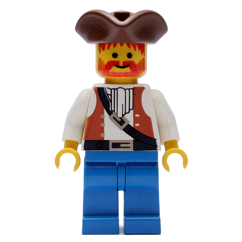 Pirate - gilet marron, jambes bleues, tricorne marron (Pirate - Brown Vest, Blue Legs, Brown Tricorne)