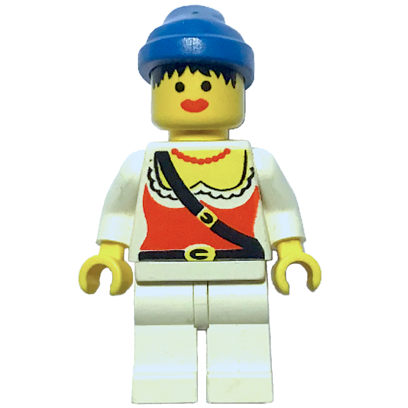 Pirate - femelle, jambes blanches, bandana bleu, 3626b (Pirate - Female, White Legs, Blue Bandana, 3626b)