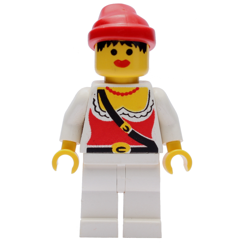Pirate - femelle, jambes blanches, bandana rouge (Pirate - Female, White Legs, Red Bandana)