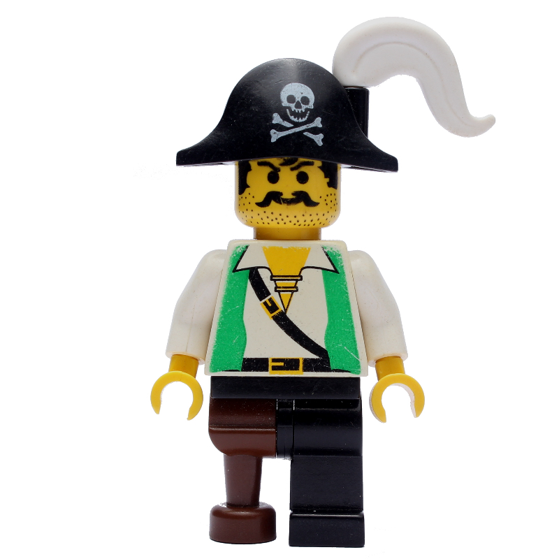 Pirate - gilet vert, patte de cheville, bicorne noir (Pirate - Green Vest, Peg Leg, Black Bicorne)