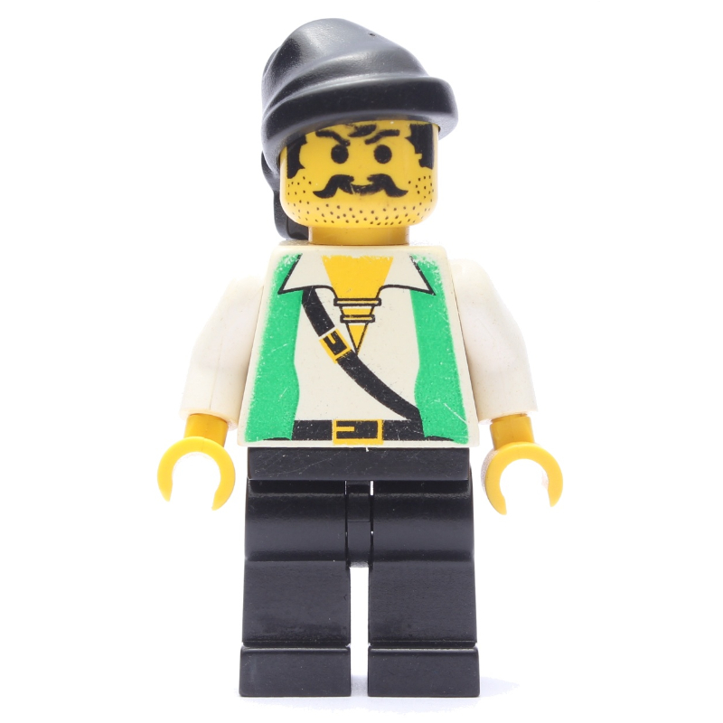 Pirate - gilet vert, jambes noires, bandana noir (Pirate - Green Vest, Black Legs, Black Bandana)