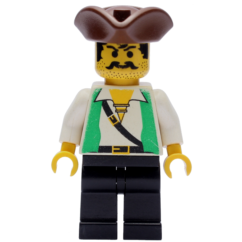 Pirate - gilet vert, jambes noires, tricorne marron (Pirate - Green Vest, Black Legs, Brown Tricorne)