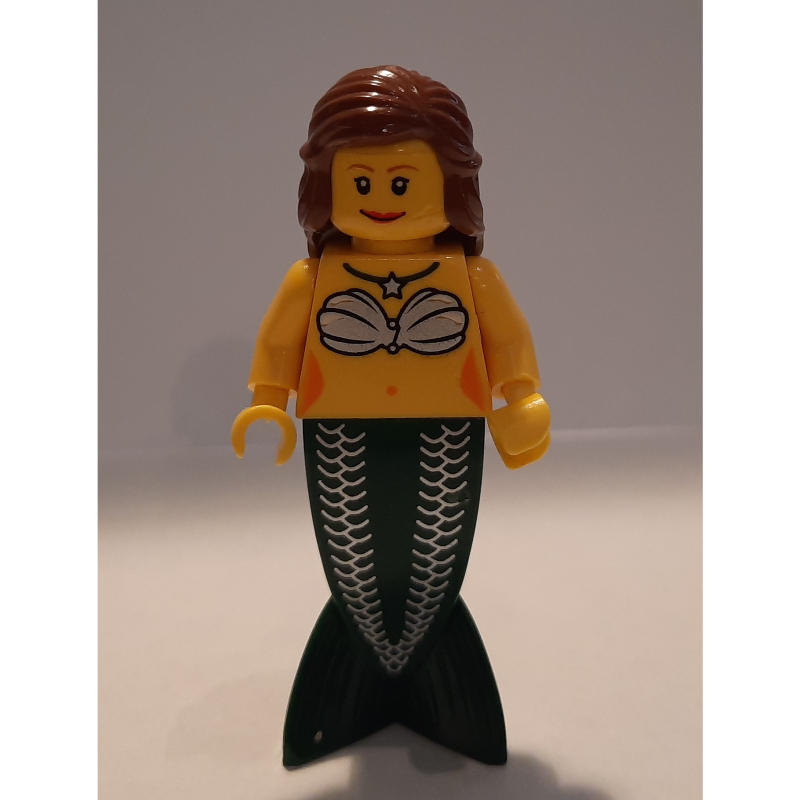 Sirène - cheveux brun rougeâtre (Mermaid - Reddish Brown Hair)