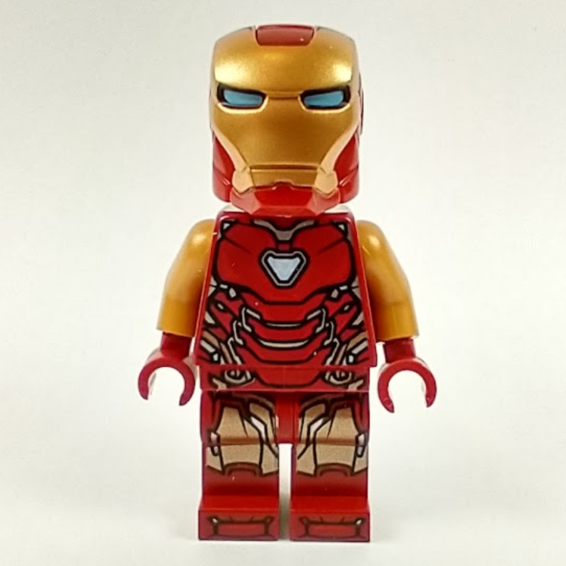 Iron Man marque 85 armure, bras or nacré, casque arrondi (Iron Man Mark 85 Armor, Pearl Gold Arms, Rounded Helmet)