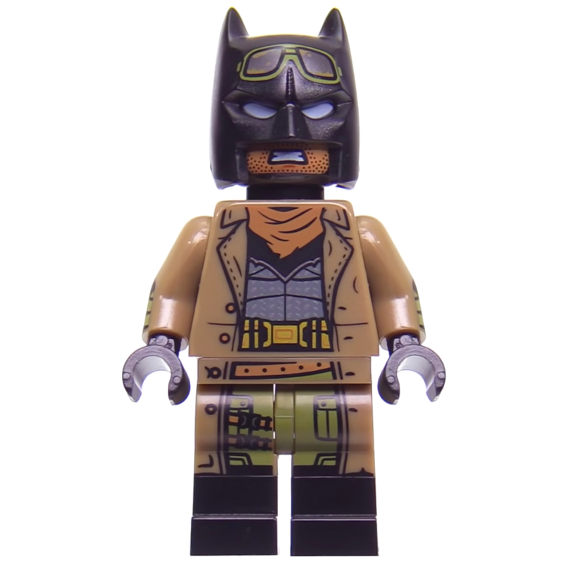 Batman, manteau beige foncé, cagoule noir (Batman chevalier) (Batman, Dark Tan Coat, Black Cowl (Knightmare Batman))
