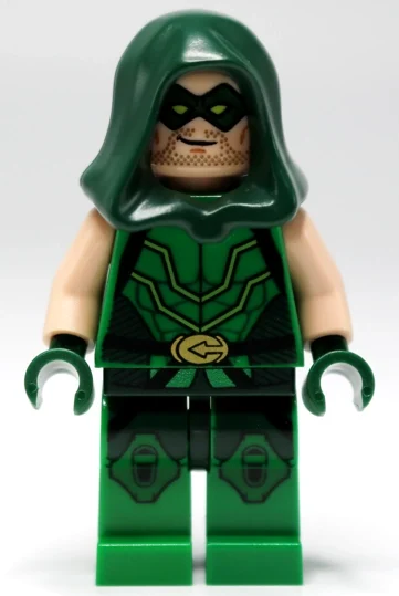 Green Arrow avec capuche vert foncé (Green Arrow with Dark Green Hood)