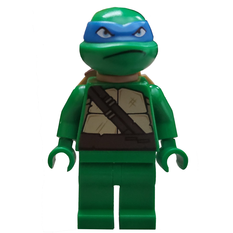 Leonardo avec des jambes vert uni (Leonardo with Plain Green Legs)