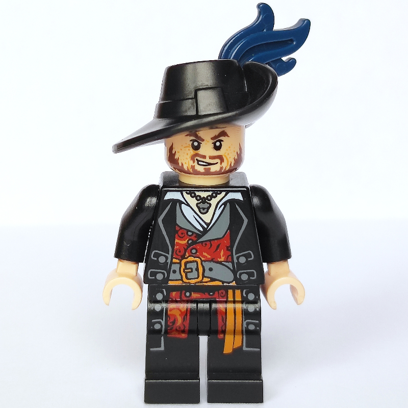 Hector Barbossa avec plume - 3626b tête (Hector Barbossa with Plume - 3626b Head)