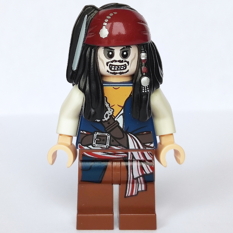 Moineau de capitaine jack avec le visage de squelette - 3626b tête (Captain Jack Sparrow with Skeleton Face - 3626b Head)