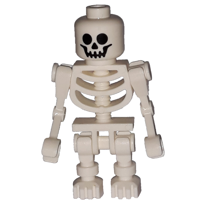 Squelette, face standard, bras mécaniques pliés (Skeleton, Standard Face, Bent Mechanical Arms)