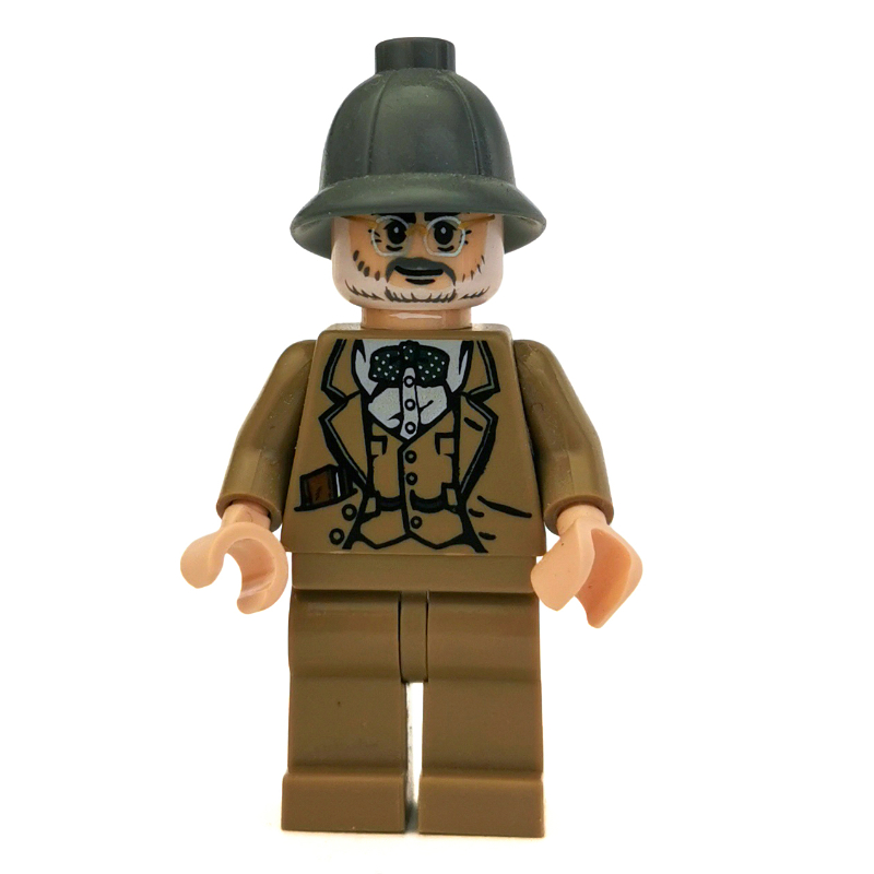 Henry Jones Sr. en casque gris bleuté foncé (Henry Jones Sr. in Dark Bluish Gray Pith Helmet)