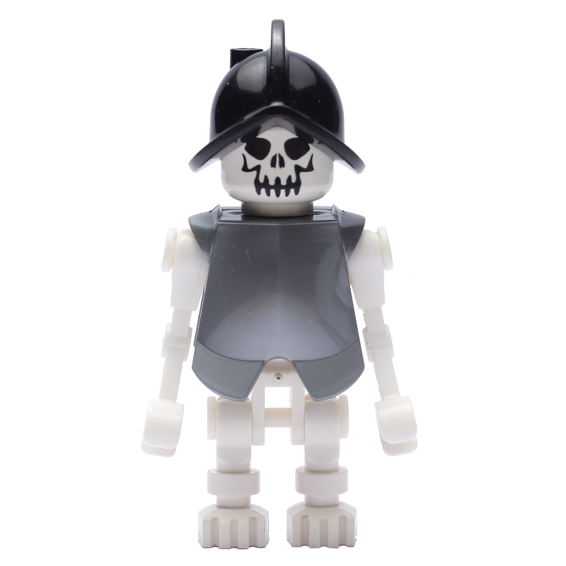 Squelette, visage maléfique, armure et casque, bras pliés (Skeleton, Evil Face, Armor and Helmet, Bent Arms)
