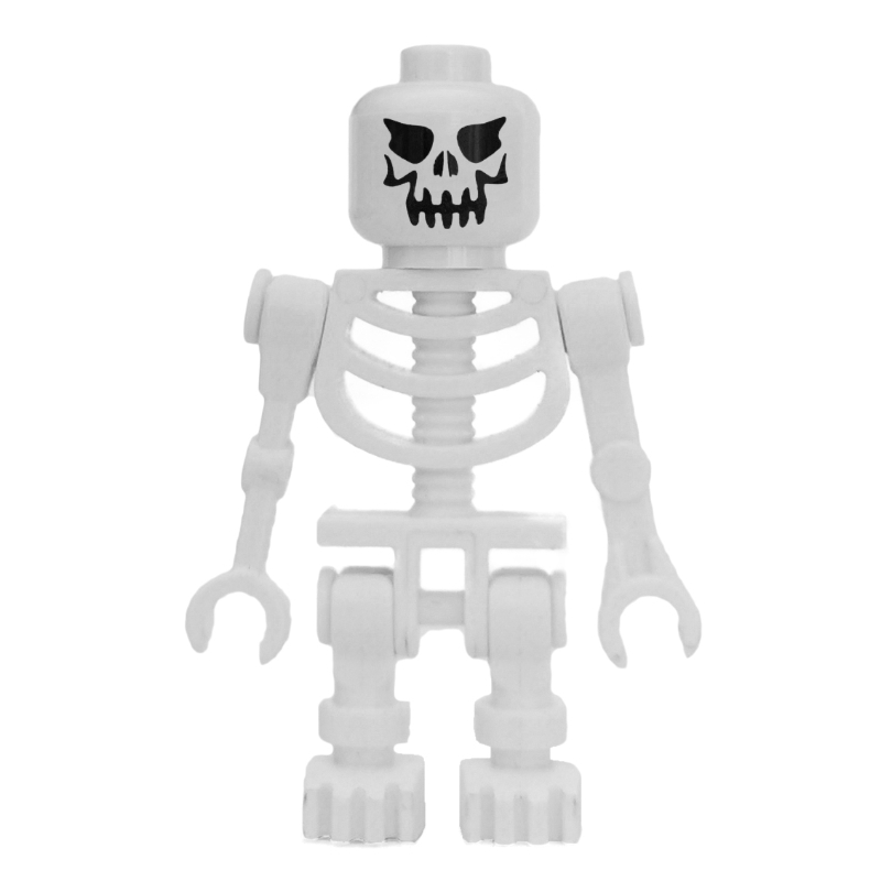 Squelette, visage maléfique, bras mécaniques droits (Skeleton, Evil Face, Straight Mechanical Arms)