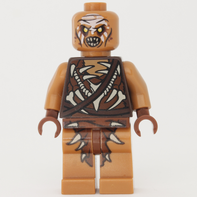 Gundabad orc - chauve, peinture de avant blanc (Gundabad Orc - Bald, White Forehead Paint)