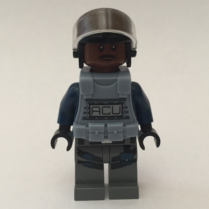 Acu trooper avec armure bleu sable et peau brun rougeâtre (ACU Trooper with Sand Blue Armor and Reddish Brown Skin)