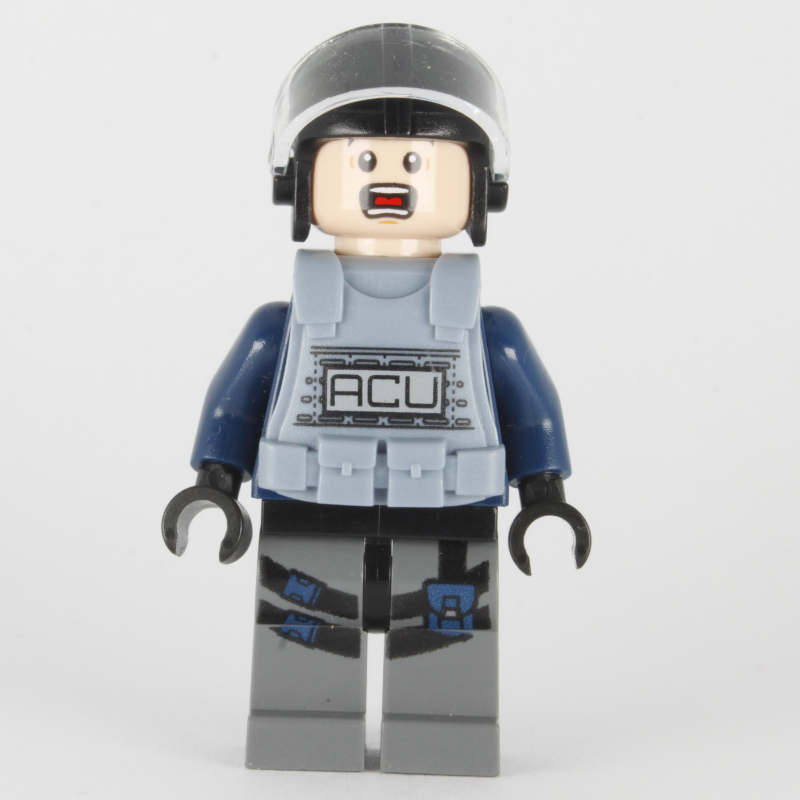 Acu trooper avec armure bleu sable, effrayé (ACU Trooper with Sand Blue Armor, Scared)