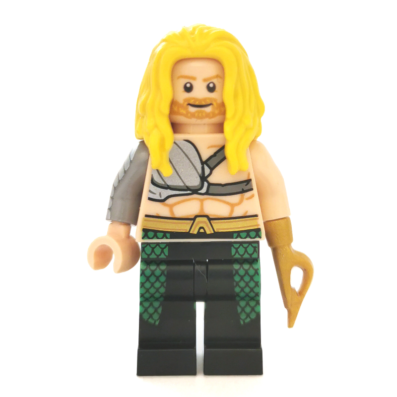 Aquaman, longs cheveux jaunes, crochet main (CMF) (Aquaman, Long Yellow Hair, Hook Hand (CMF))