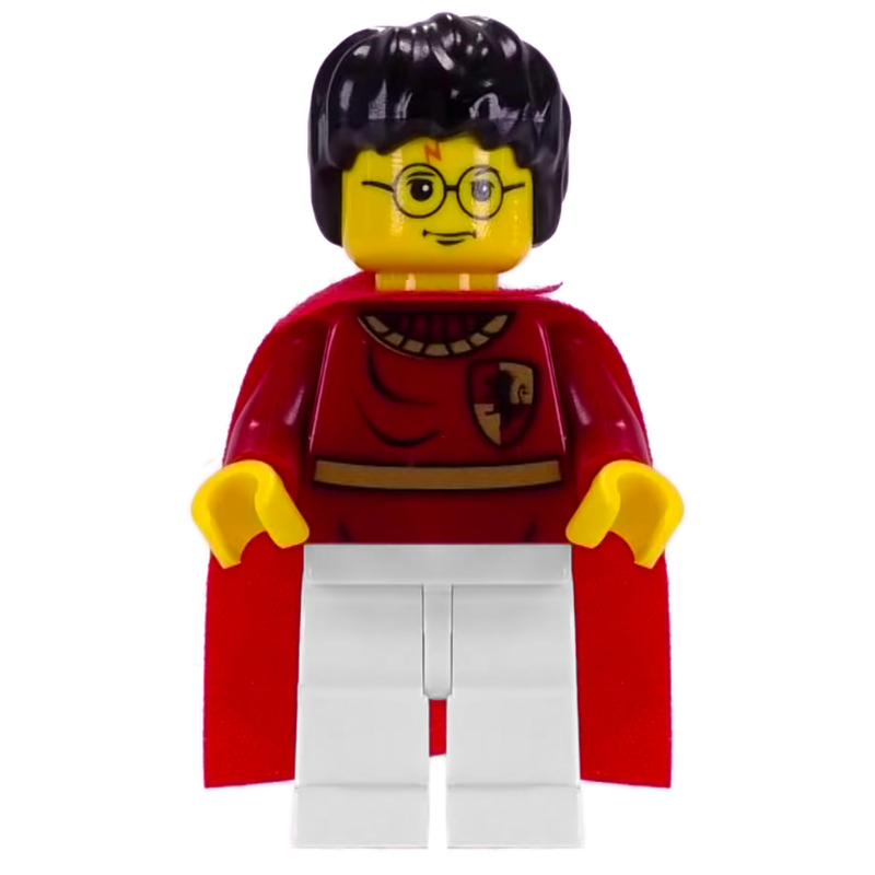 Harry Potter, peau jaune, uniforme de quidditch gryffondor rouge foncé (Harry Potter, Yellow Skin, Dark Red Gryffindor Quidditch Uniform)