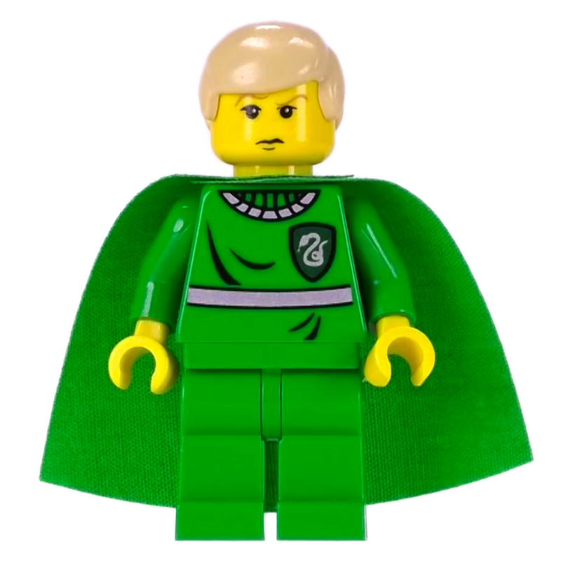 Drago Malefoy, peau jaune, uniforme de quidditch Serpentard vert (Draco Malfoy, Yellow Skin, Green Slytherin Quidditch Uniform)
