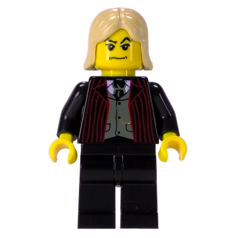 Lucius Malfoy, peau jaune, tenue noire (Lucius Malfoy, Yellow Skin, Black Suit)