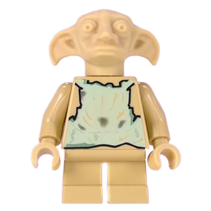 Dobby, gilet vert sable, tête non imprimée (Dobby, Sand Green Vest, Unprinted Head)