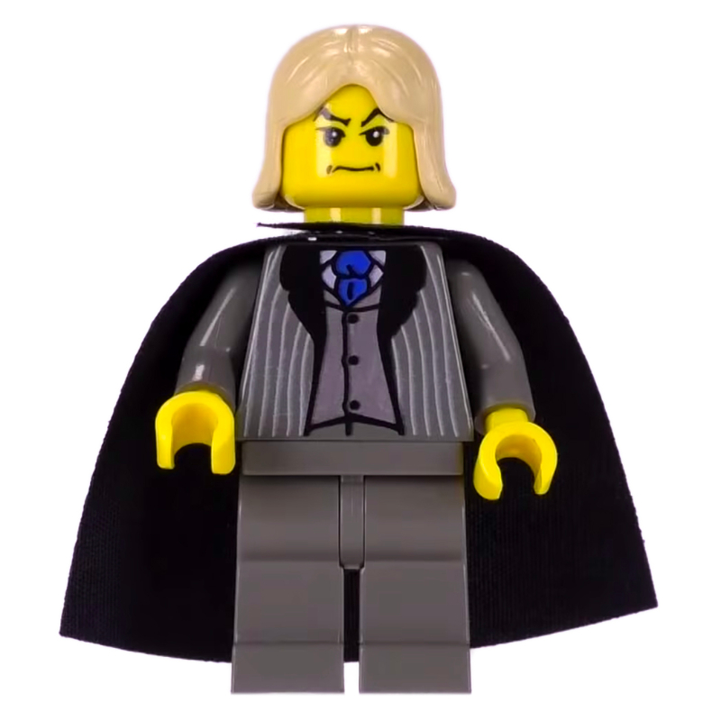 Lucius malfoy, peau jaune, costume gris bleuté foncé (Lucius Malfoy, Yellow Skin, Dark Bluish Gray Suit)