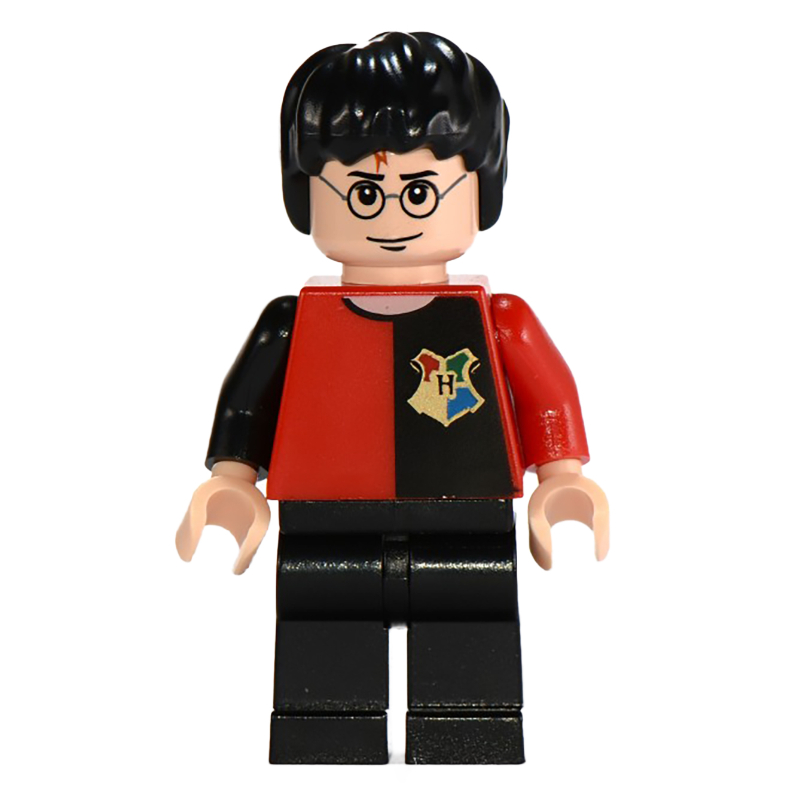 Harry Potter, uniforme de tournoi rouge et noir avec crête de Poudlard (Harry Potter, Tournament Uniform Red and Black with Hogwarts Crest)