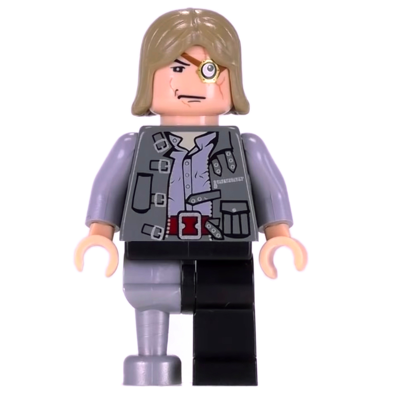 Alastor mad-œil moody, jambe de cheville gris clair perle (Alastor Mad-Eye Moody, Pearl Light Gray Peg Leg)