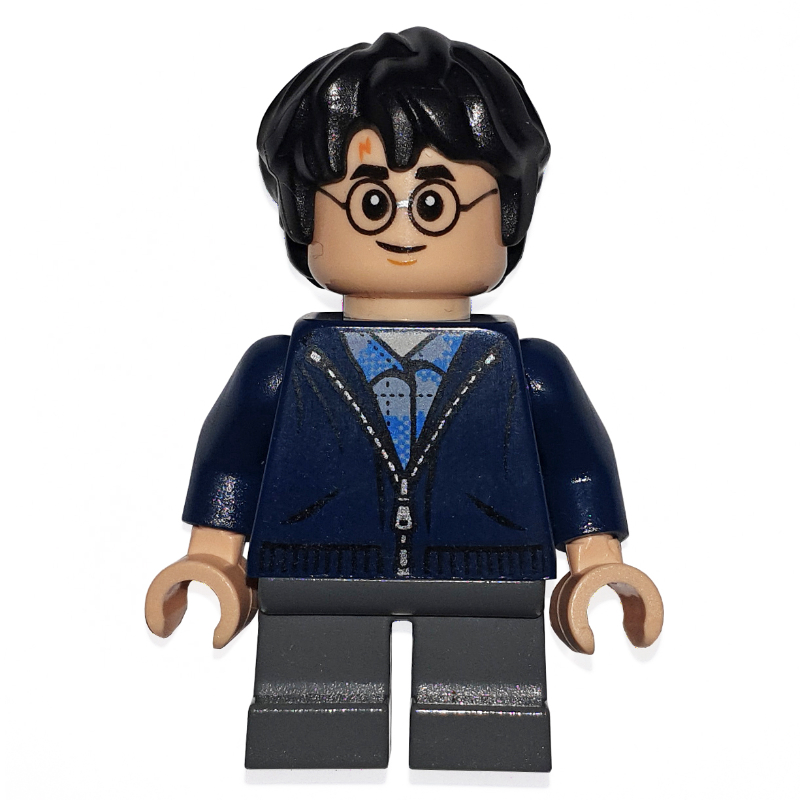 Harry Potter, veste bleu foncé avec fermeture éclair, jambes courtes (Harry Potter, Dark Blue Jacket with Zipper, Short Legs)