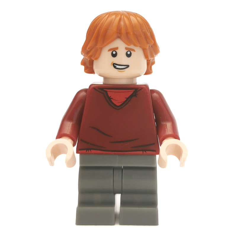 Ron Weasley, pull rouge foncé, jambes moyennes (Ron Weasley, Dark Red Sweater, Medium Legs)