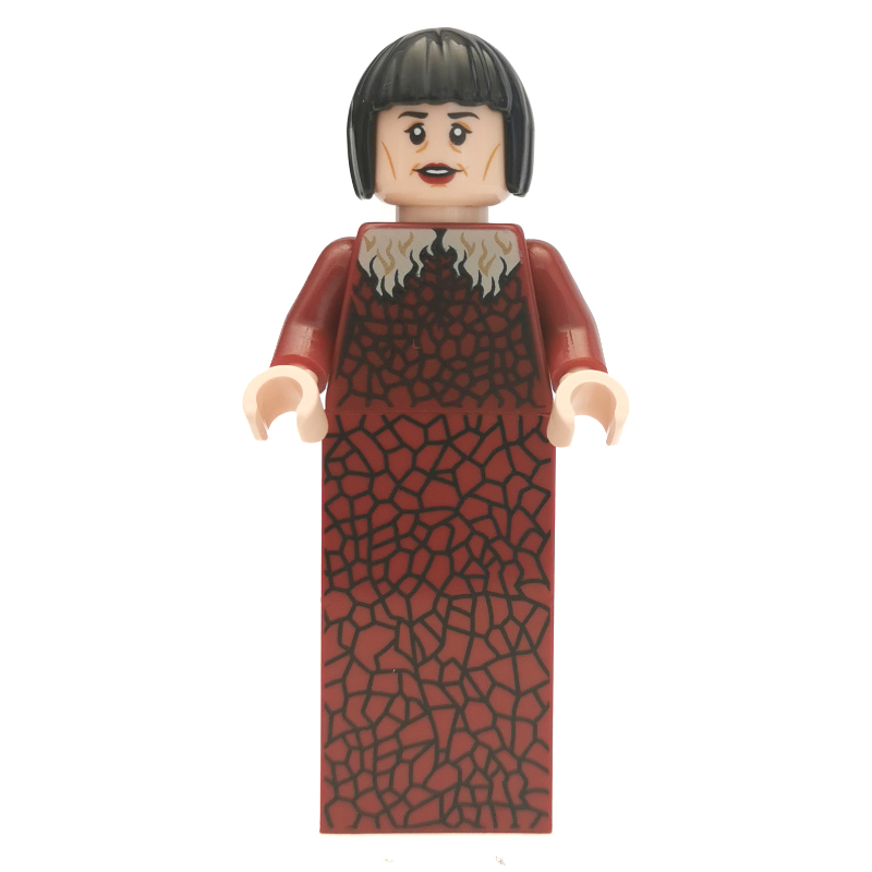 Madame maxime, robe rouge foncé (Madame Maxime, Dark Red Dress)