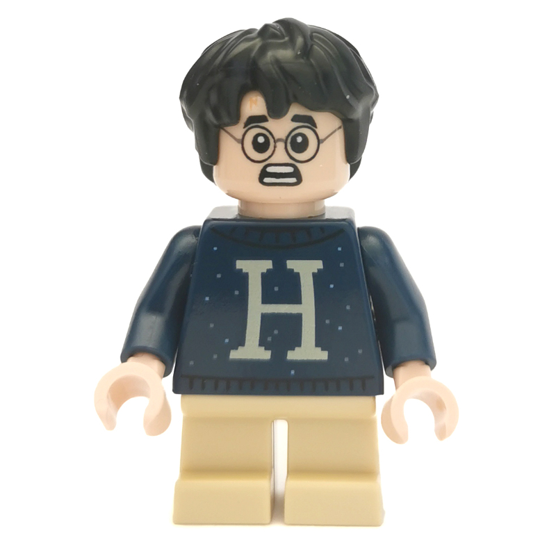 Harry Potter, chandail bleu foncé avec monogramme 'h' (Harry Potter, Dark Blue Sweater with 'H' Monogram)