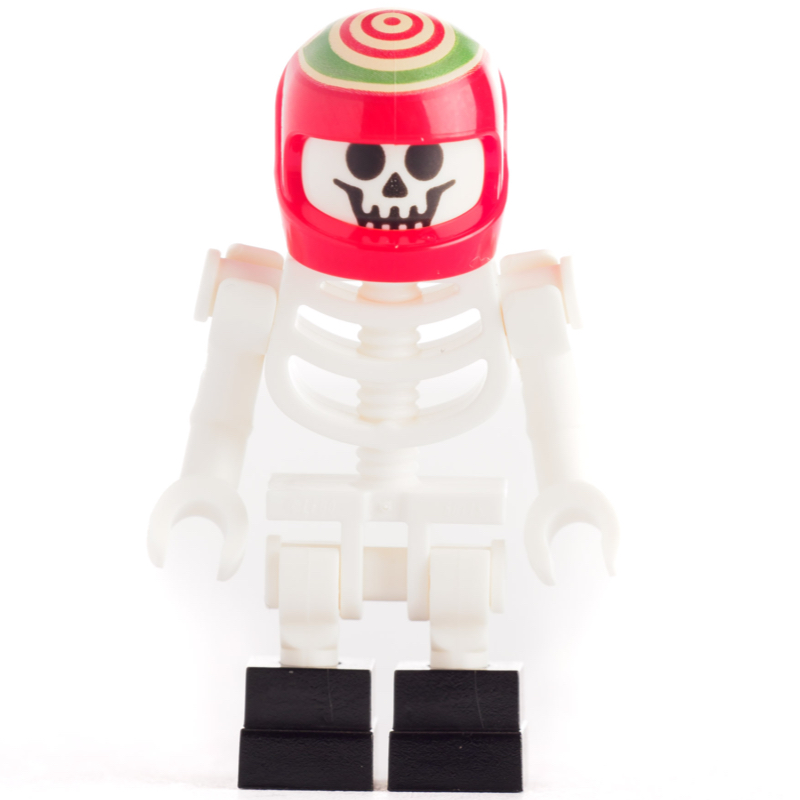 Douglas elton / el fuego, Squelette avec casque rouge, pieds noirs (Douglas Elton / El Fuego, Skeleton with Red Helmet, Black Feet)