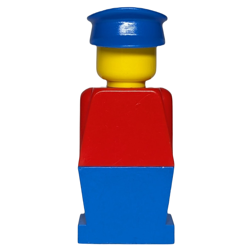 LEGOLAND torse rouge, jambes bleues, chapeau bleu (LEGOLAND Red Torso, Blue Legs, Blue Hat)