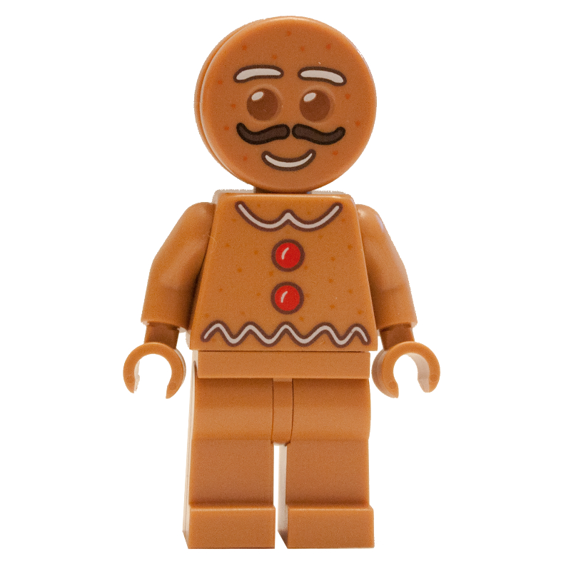 Homme en pain d'épices avec moustache (Gingerbread Man with Moustache)